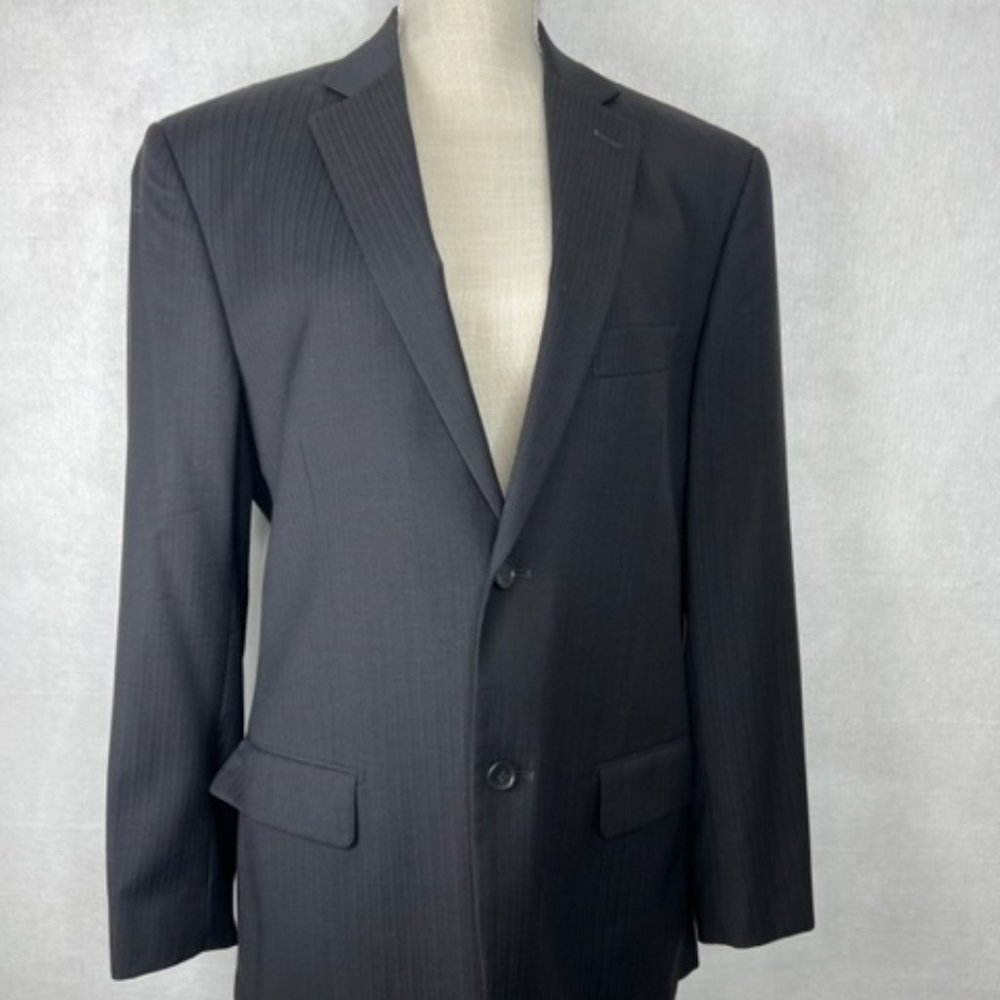 Prontomoda Snello Charcoal 100% Merino Wool Suit Coat/Sport Coat